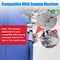 Universal Sewing Rolled Hemmer Foot 4PCS Rolled Hem Presser Foot 7/8/9/10mm Wide Rolling Hem Foot Sewing Machine Presser Feet Hemmer Home Industrial Curved Scroll Hemming Feet